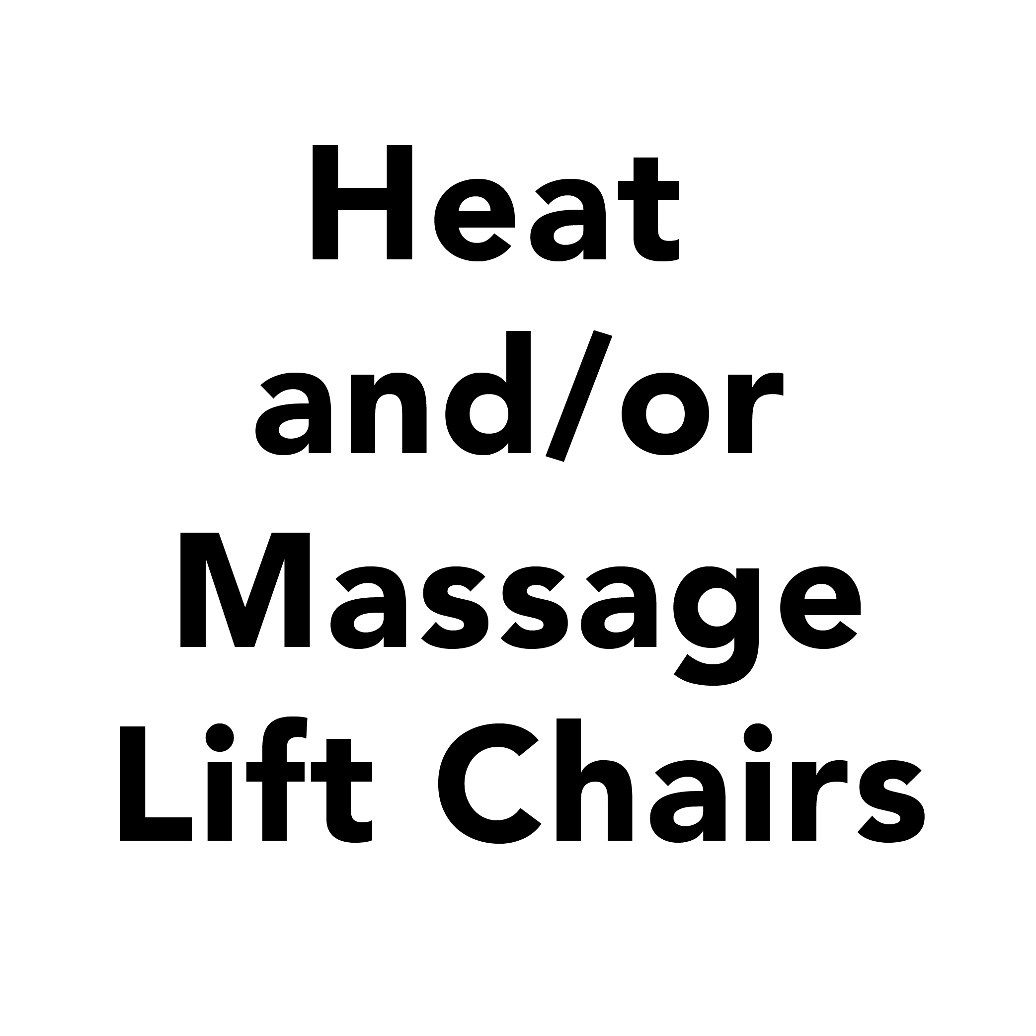 heat and/or massage lift chairs category