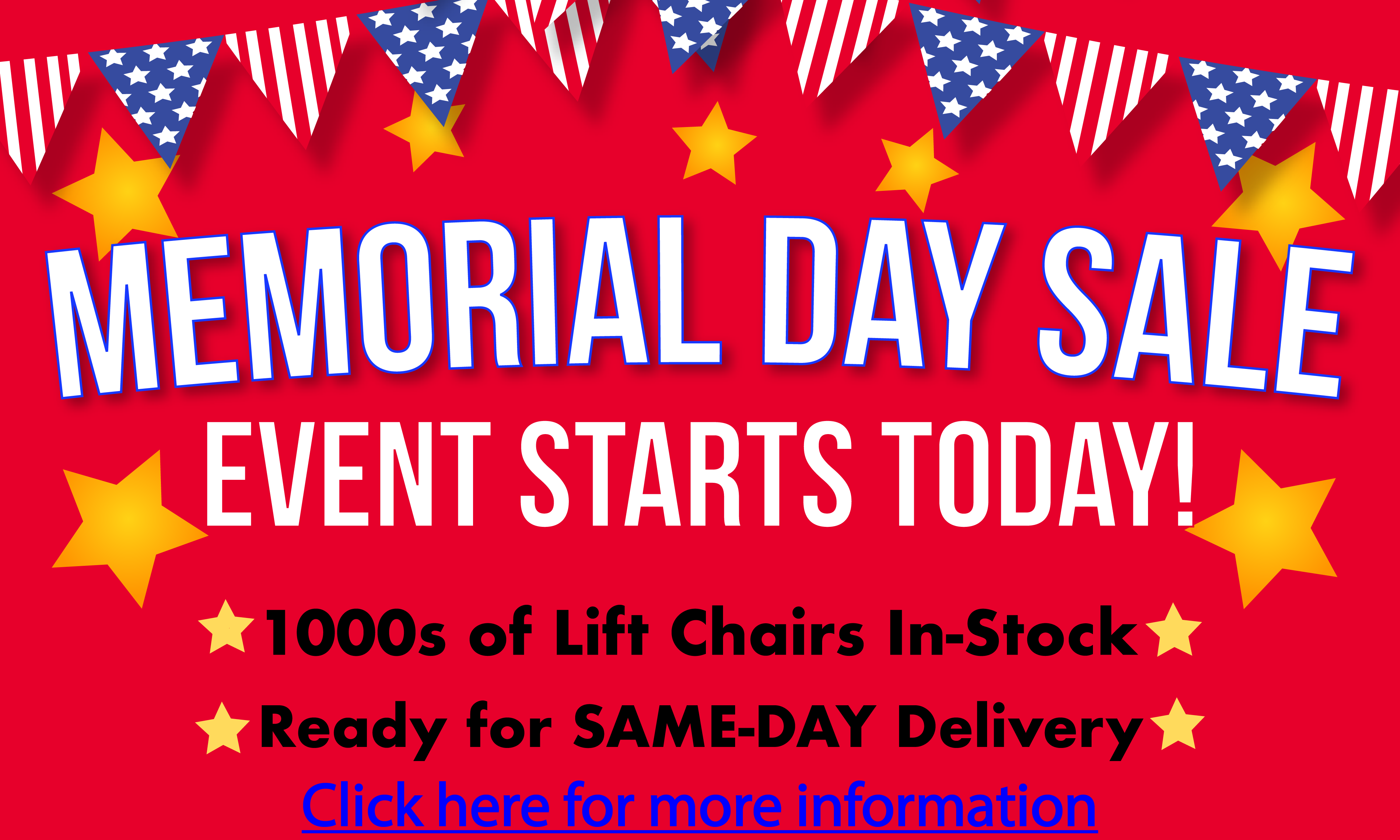 We have 1000s of lift chairs in stock and ready to deliver in Florida!