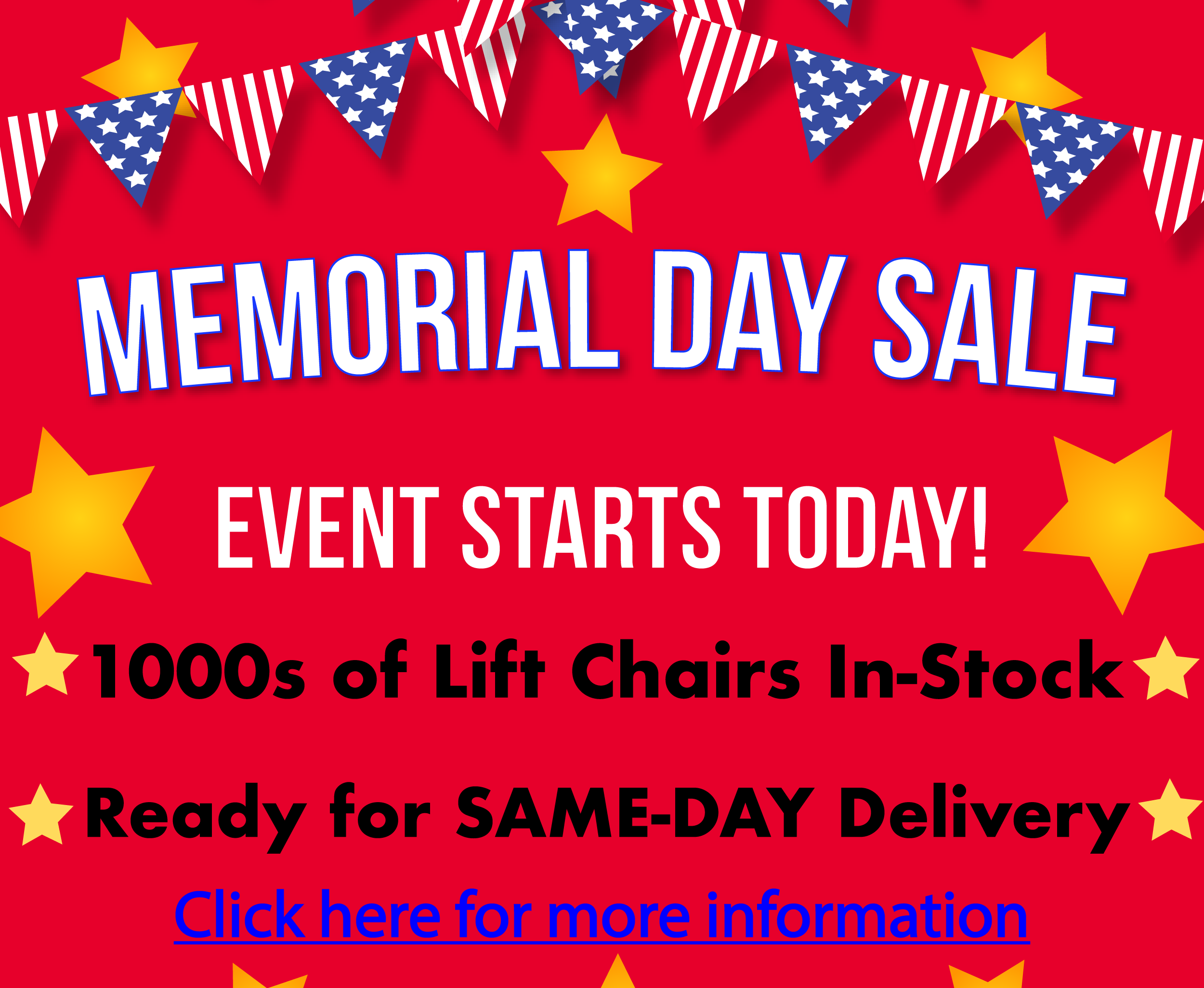 We have 1000s of lift chairs in stock and ready to deliver in Florida!